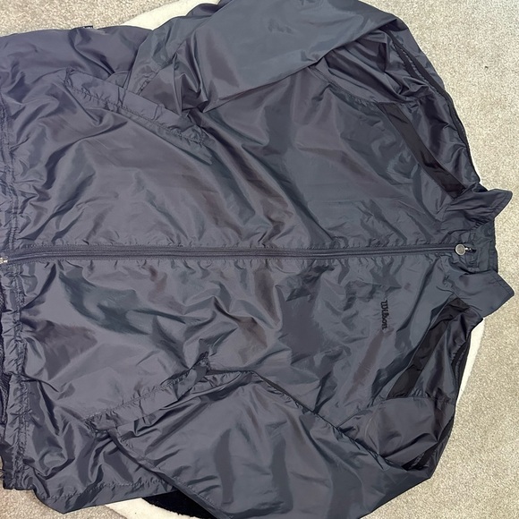Wilson Black Windbreaker Jacket - Picture 1 of 7